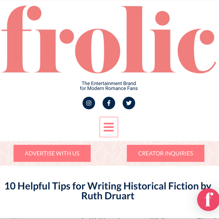 10 helpful tips for writing historical fiction