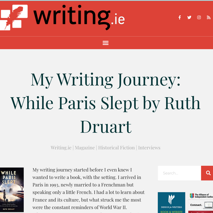 My Writing Journey - While Paris Slept